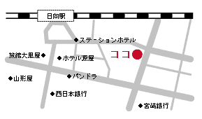 地図：日向