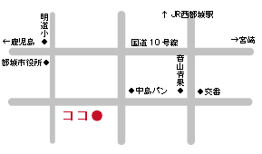 地図：都城