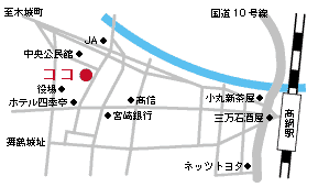 地図：高鍋