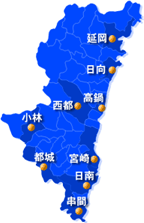 宮崎県全図